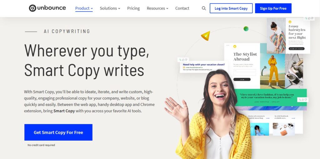 SmartCopy Homepage - Screenshot