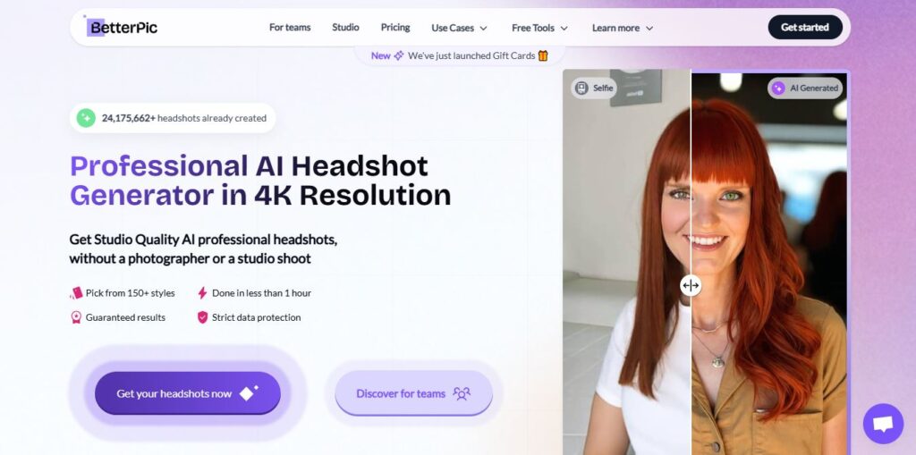 Better Pic Homepage - Screenshot