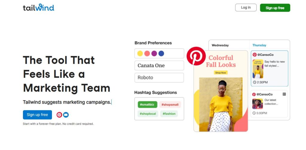 Tailwind homepage - Screenshot