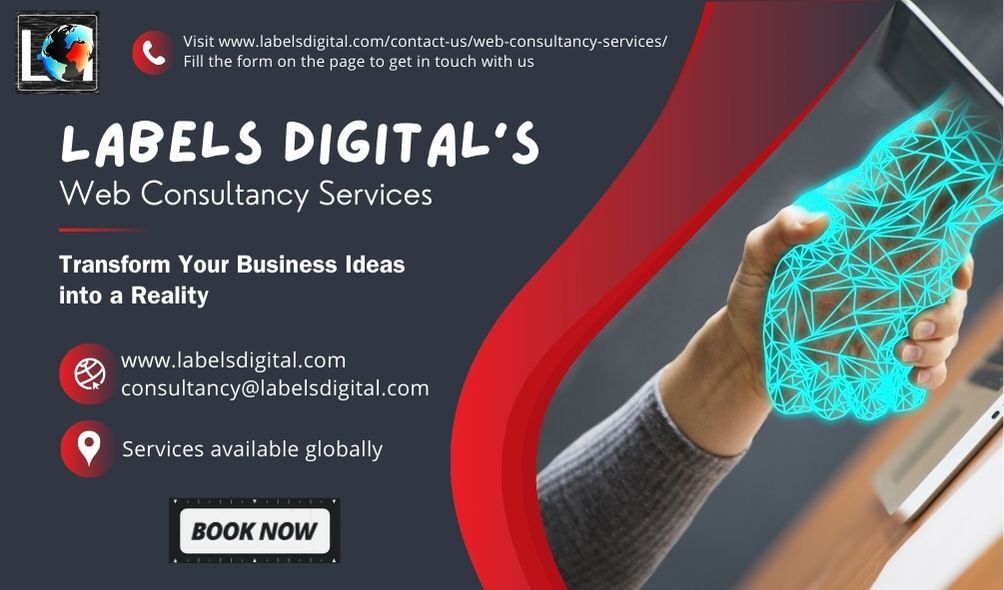 Web Consultancy Services contact card for Labels Digital